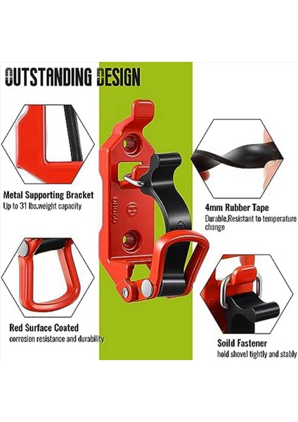 Araç Çatı Rafı Balta Tutucu Kiti Çatı Rafı Araç Aksesuarları Kamyon Teknesi Askeri Equipment And Alets Için 2x Kürek Tutucu (Yurt Dışından) fiyatları