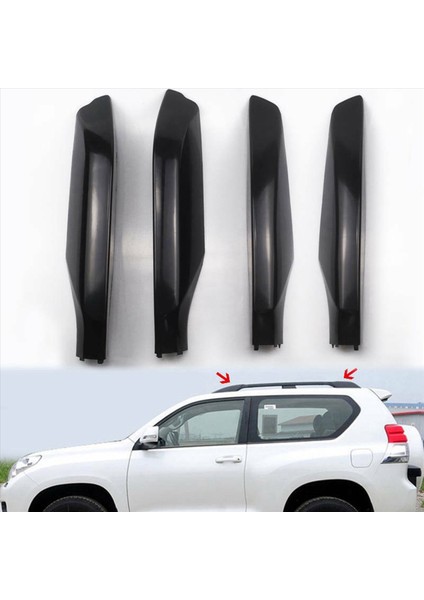 12PCS Siyah Abs Araba Çatı Rafı Kapak Ray Kabuğu Toyota Prado FJ150 2010-2019 Için Koruma (Yurt Dışından) modelleri