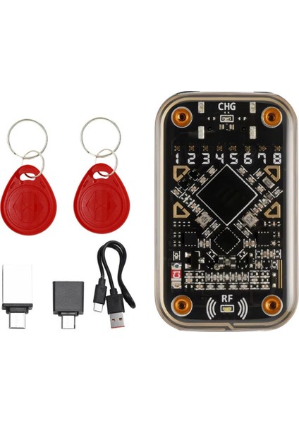 Rfıd Akıllı Çip OKUYUCU+2X8268 Anahtarlık Chameleon Ultra Kontakt Olmayan Akıllı Kart Emülatörü 125KHZ 13 56MHZ Rozet Kod (Yurt Dışından)