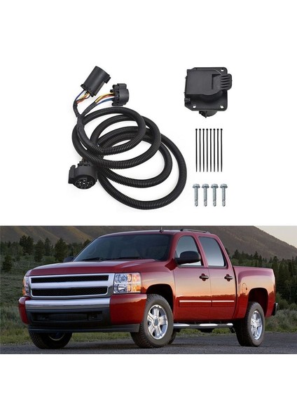 56070 7 Pin Kamyon Römorku Kablolama Kablo Demeti Ford Dodge Chevrolet Toyota Nissan Için Uzatma (Yurt Dışından) fiyatları