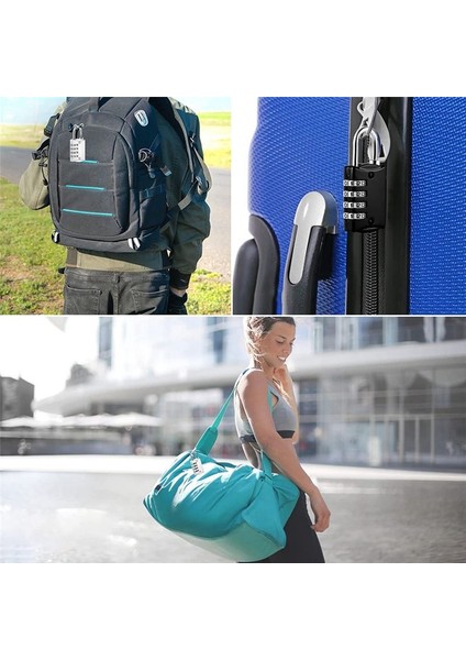 Kombinasyon Kilitler Metal Kodu ile 4 Baslı Kilidi Kilidi Kilit Hava Durumu Tabanlı Bavul Kilidi Kilit Soyunma Salonu Beyaz (Yurt Dışından) indirimleri