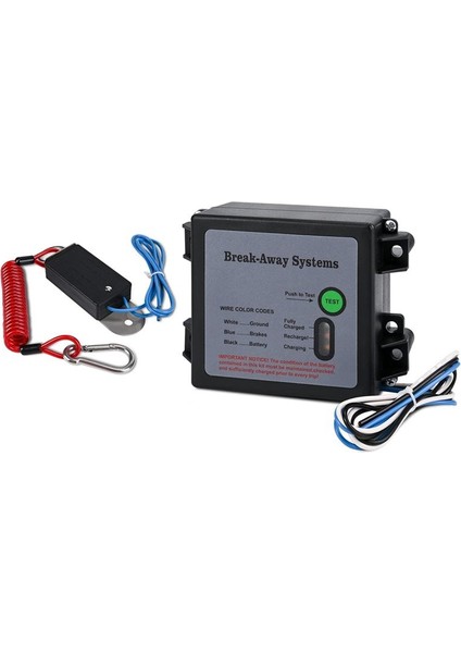 Römork Frenleri Parçalanma Kiti LED Test Işığı Elektrikli Kırılma Sistemi Evrensel Römork Fren Denetleyicisi (Yurt Dışından)