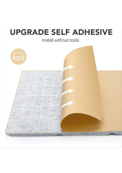 Kendi Kendine Yapışkanlı 12 Pack Akustik Paneller 12X12X0 4in Ses Geçirmez Köpük Paneller Duvarlar Için Ses Emici Karo Gri (Yurt Dışından) fırsatları