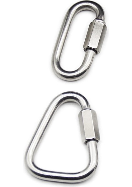 2 Adet Zincir Bağlantıları 304 Paslanmaz Çelik Vidalı Zincir Hamak Asma Yürüyüş Yürüyüş Için Hızlı Bağlantılar 2200 Lbs Kapasite (Yurt Dışından)