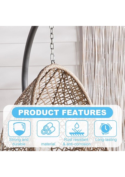 2 Adet Zincir Bağlantıları 304 Paslanmaz Çelik Vidalı Zincir Hamak Asma Yürüyüş Yürüyüş Için Hızlı Bağlantılar 2200 Lbs Kapasite (Yurt Dışından) fırsatları