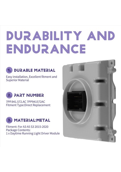 Melek Gözler Gündüz Koşu Işık Sürücü Modülü Bilgisayar Tahtası Balast 7pp 941 572 Ac A3 A5 A5 2015-20 7PP941572AC Için (Yurt Dışından) indirimleri