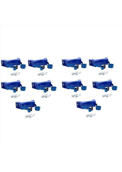 10X Silindir Monte Gaz Silindir Braketi Dayanıklı Abs Gaz Silindir Tutucu Kamp Motorör Rv Karavan Mavi (Yurt Dışından)