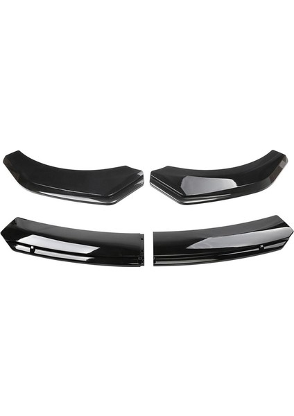 Araç Otomotiv Güçlendirme Çevreleyen 4 Bölüm Ön Dudak Kürek Anti Çizik Torbası Açısı Evrensel Dış Tampon (Yurt Dışından)