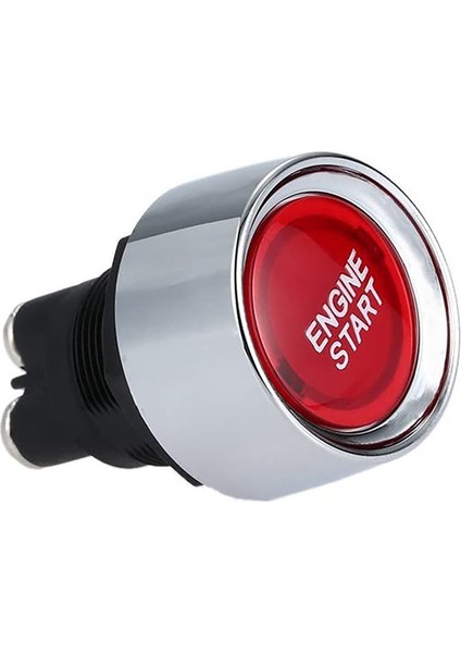 Motor Düğmesi Araba Dc 12V 24V Kırmızı Araç Başlat Motor Düğmesi Işık Anahtarı Düğmesi Başlangıç Atlama Anahtarı Yarış Kırmızısı (Yurt Dışından) fırsatları