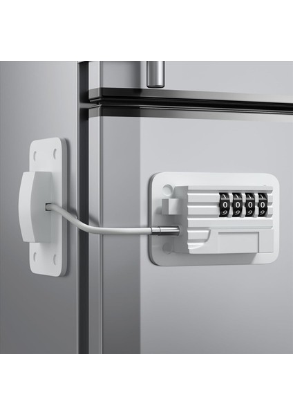 4x Buzdolabı Kilidi Buzdolabı Dondurucular ve Dolaplar Için 4 Hanlı Kombinasyon Kilidi Damdırsız Kurulum Çocuk (Yurt Dışından) modelleri