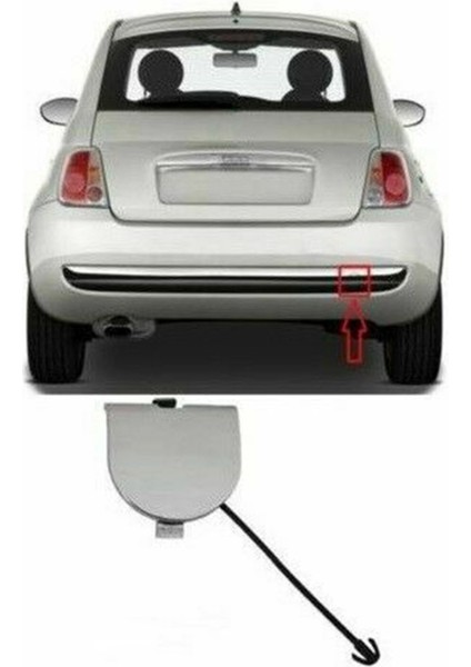 735455393 Arka Tampon Izgara Çekme Göz Kapağı Fiat Için Uygun 500 2007 2008 2009 2011 2012 2012 2012 2012 (Yurt Dışından) fiyatları