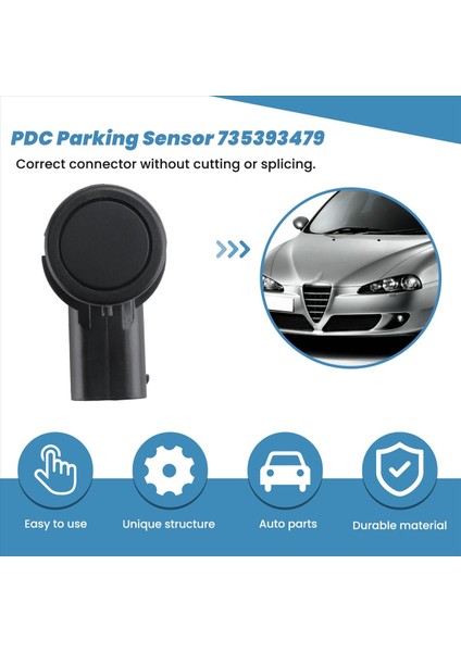Yeni Pdc Park Sensörü 735393479 Alfa Romeo 147 156 159 166 Gt Sıcak Satışı (Yurt Dışından) indirimleri