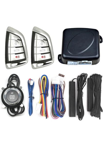 Araba Motor Tek Kez Başlatma Düğmesi Sistemi Pke Anahtarsız Giriş Sistemi Araba Hırsızlık Önleme Alarmı Uzaktan Başlat Ateşleme Sistemi (Yurt Dışından) fiyatları