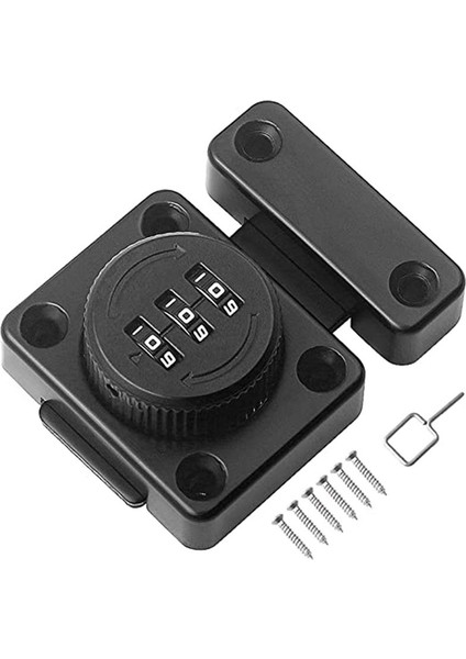 Mekanik Anahtarsız Kabin Kilidi Döner Çekmece Kilit Kombinasyon Kilidi Kombinasyon Kablosu Dosya Kabini Kilidi (Siyah) (Yurt Dışından)