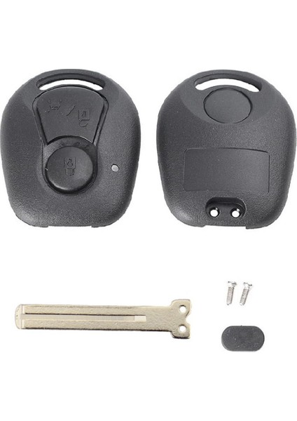 2 Düğmeler Ssangyong Için Uzaktan Anahtar Kabuğu Actyon Kyron Rexton Kesilmemiş Bıçak Anahtar Fob Kapak Kasası Değiştirme B (Yurt Dışından)