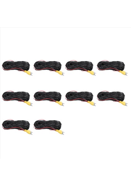 10X Ters Arka Bakış Park Kamerası Video Rca Uzatma Kablolu Araba Kablosu 10 M (Yurt Dışından)