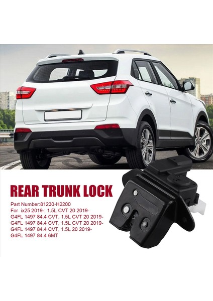 Kia Kxcross Saitus Kx3 Aopao Zhıhıao Hynunaı IX25 Için Arka Bagaj Kilit Bagaj Kapağı Mandal Montajı 81230-H2200 (Yurt Dışından) fırsatları