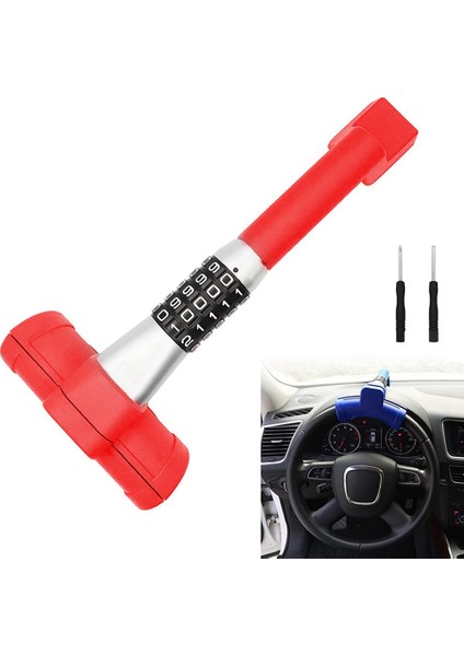 Araba T Şeklinde Direksiyon Simidi Hırsızlık Anti-Hırsızlık Kilidi Geri Çekilebilir Kanca Kilidi Geri Çekilebilir Hırf Karşı Kombin (Yurt Dışından) fiyatları