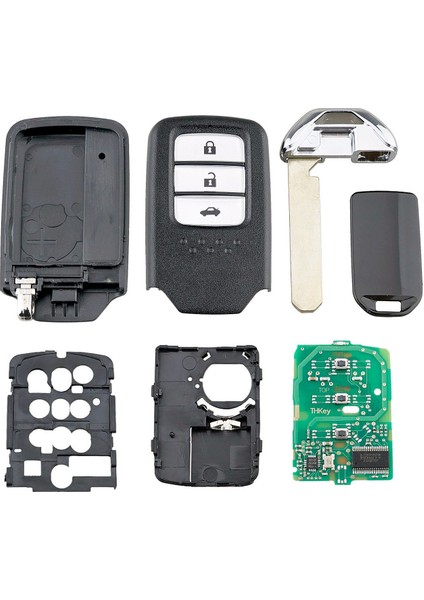 Araba Akıllı Uzaktan Anahtar 3 Düğmesi 433MHZ ID47 Honda City/jazz/civic/grace Için Chıp (Yurt Dışından) indirimleri