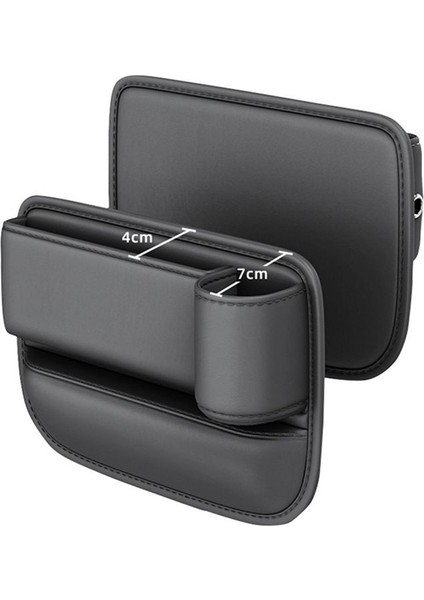 Araba Slit Organizer Depolama Klipsli Depolama Kutusu Şarj Organizatör Kupa Tutucu ile Sol Taraf+ Kupa Tutucu ile Sağ Taraf (Yurt Dışından)