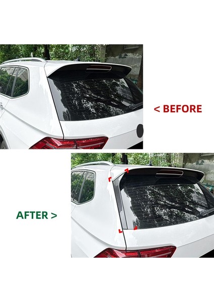 Vw Tiguan Mk2 R-Line 2017-2023 Karbon Fiber Desen Araba Arka Cam Poser Yan Kanat Kapağı Trim Araç Aksesuarları (Yurt Dışından) indirimleri
