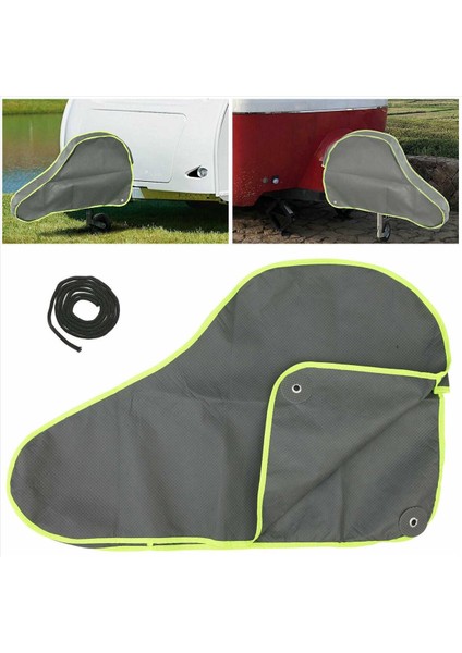 Su Geçirmez Karavan Otu Kapağı Römork Çekme Topu Kilidi Kilidi Nefes Alabilen Toz Yağmur Kar Tozu Koruyucu (Yurt Dışından) fırsatları