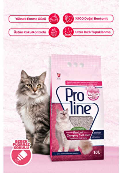 Topaklanan Kedi Kumu 10 Lt Bebek Pudra Kokulu Doğal Bentonit Özellikli fiyatları