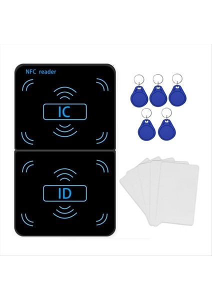 Nfc Okuyucu Yazar Fotokopi Çapalı 125KHZ 13 56MHZ USB Uıd T5577 EM4305 Rfıd Keyfob Akıllı Kart Etiketi Şifreli Programcı (Yurt Dışından)
