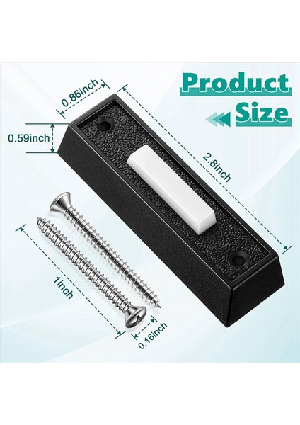 2 Adet Kablolu Kapı Zili Düğmesi LED Işığı Kapı Zili Halka Düğmesinin Değiştirilmesi Duvara Monte Kapı Açıcı Anahtarı (Yurt Dışından) indirimleri