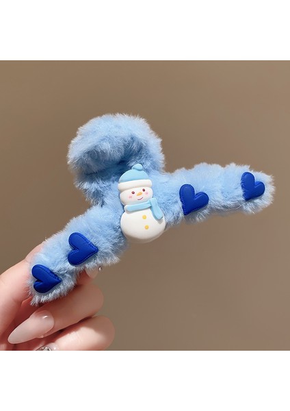 Kedi Peluş Çizik Klipsi Kadın Sonbahar ve Kış Gelişmiş Disk Saç Tokası Duygusu Başın Arkası Büyük Köpekbalığı Klipsi Saç Kartı Başlıklar (Yurt Dışından)