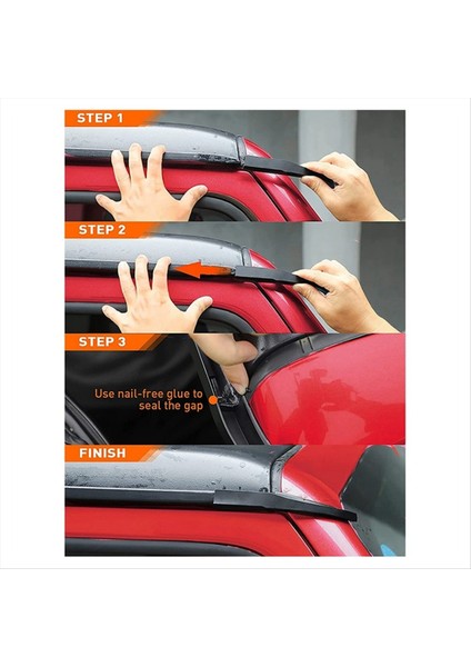 Yükseltilmiş Versiyon Araba Çatı Yağmur Oluk Uzantıları Jeep Wrangler Jk Jku Için Yağmur Groove Diverter 2011-2017 (Yurt Dışından) fiyatları