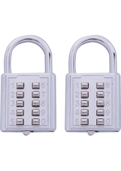 4x Hırsızlık Önleme Düğmesi Kombinasyonu Asma Kilit Basamağı Itme Şifre Kilit Çinko Alaşım Güvenlik Kilidi (Yurt Dışından) modelleri