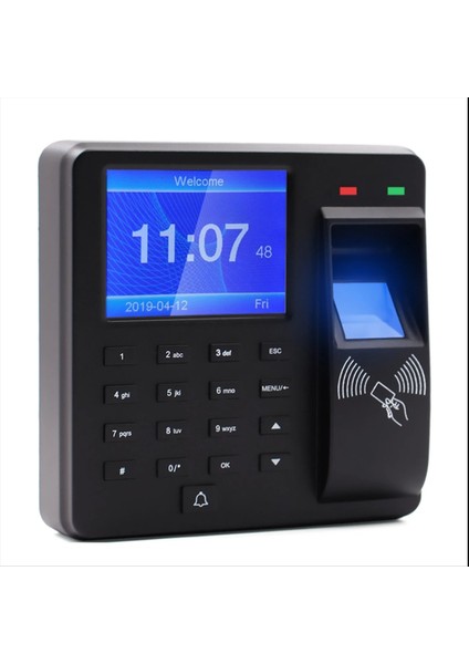 2 4 Inç Ekran Çalışan Kaydedici ile Erişim Kontrolü Katılım Makinesi Parmak Izi/şifre/kimlik Kartı Tanımlama (Yurt Dışından)