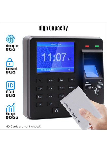 2 4 Inç Ekran Çalışan Kaydedici ile Erişim Kontrolü Katılım Makinesi Parmak Izi/şifre/kimlik Kartı Tanımlama (Yurt Dışından) fiyatları