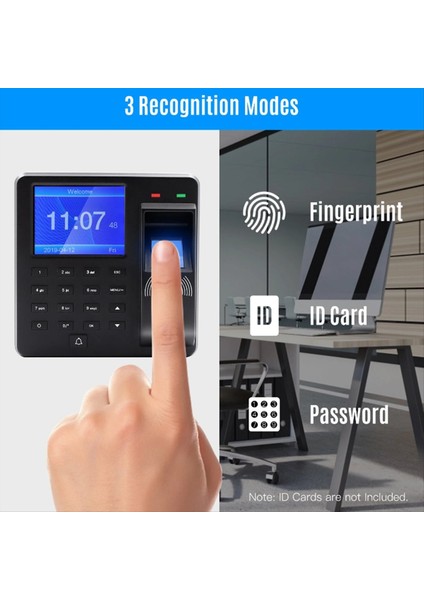 2 4 Inç Ekran Çalışan Kaydedici ile Erişim Kontrolü Katılım Makinesi Parmak Izi/şifre/kimlik Kartı Tanımlama (Yurt Dışından) fırsatları