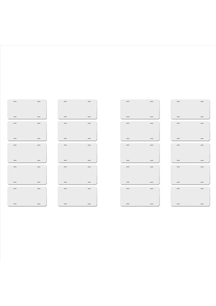20PCS Süblimasyon Plakası Boş Isı Termal Transfer Sayfası Otomobil Plaka Etiketi Araba Dekorasyonu Için Özel 12X6IN (Yurt Dışından)
