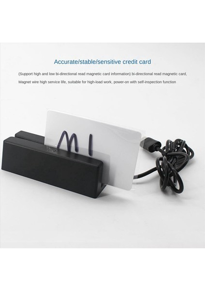 2x MSR90 USB Manyetik Şerit Kartı Okuma Makine Kartı Okuyucu Stripe 3 Mini Mags Hi-Co Swiper USB Pc Için (Yurt Dışından) modelleri