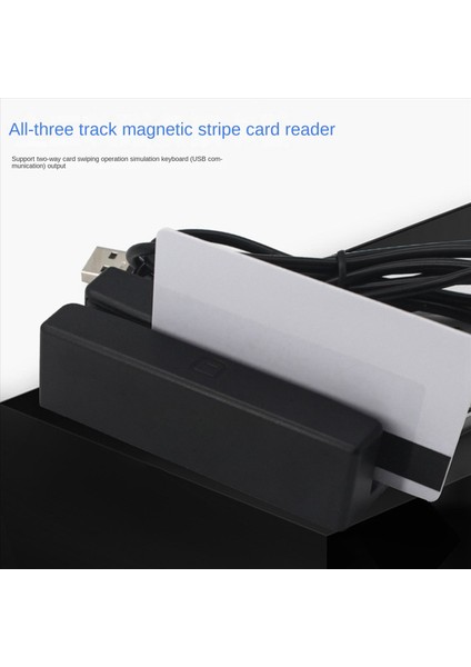 2x MSR90 USB Manyetik Şerit Kartı Okuma Makine Kartı Okuyucu Stripe 3 Mini Mags Hi-Co Swiper USB Pc Için (Yurt Dışından) fırsatları