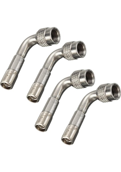 4x Lastik Valf Uzatma Adaptörü Motosiklet Araç Lastik Gövdesi Extender 90 Derece Açı (Yurt Dışından)