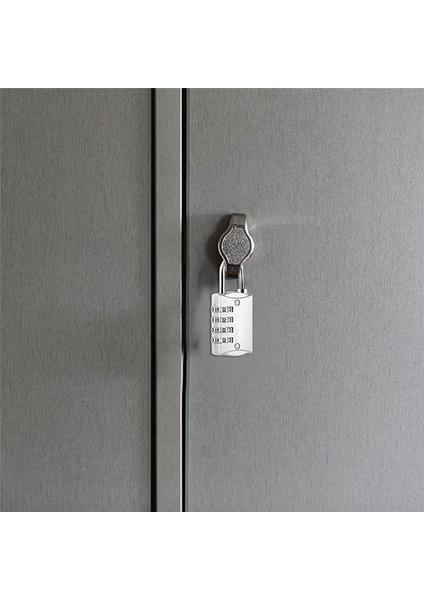 Kombinasyon Kilitler Metal Kodu ile 4 Baslı Kilidi Kilit Kilidi Hava Durumu Geçirmez Bavul Kilitli Kilit Soyunma Siyahı Siyah (Yurt Dışından) modelleri