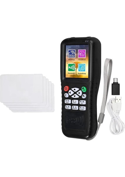 X100 Rfıd Nfc Akıllı Kart Okuyucu Yazarı+5 x Uıd Kart Rfıd Çocuk Kullanıcı Ic Ic Kart Programcı Şifreli Anahtar Fotokopi Makinesi (Yurt Dışından)