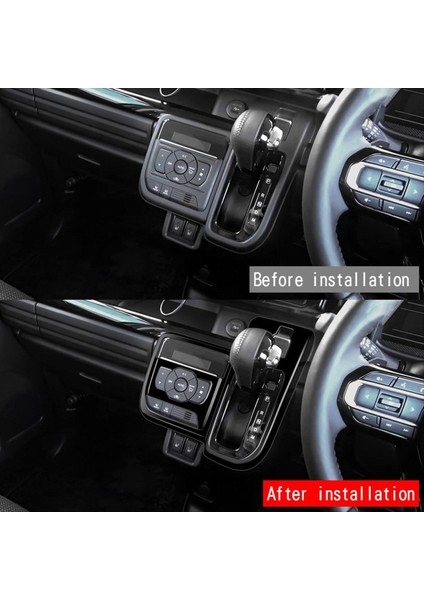 Suzuki Spacia/spacia Özel MK04 Serisi 2024 Rhd B Için Araba Merkezi Dişli Vardiya Panel Kapak Döşeme Etiketi (Yurt Dışından) indirimleri