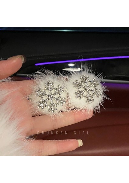 Sonbahar ve Kış Kar Tanesi Inci Saç Klipleri Kadın Ortam Anlamda Yan Klip Patlama Mizaç Küçük Klip Ördek Gagası Klip Saç Kartı Şapkalar (Yurt Dışından)