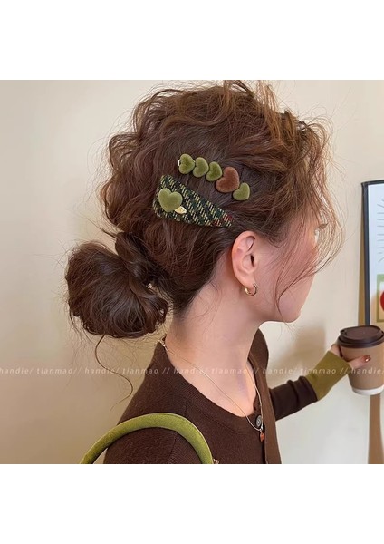 Narin Sonbahar ve Kış Saç Tokası Merad Kolej Tarzı Bb Klip Saç Kartı Alın Kırık Saç Yan Klip Başlıklar (Yurt Dışından)