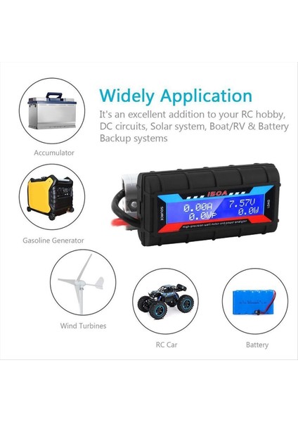 150A LCD Dijital Amp Watt Metre Güç Analizörü Anderson Fiş Araç Araç Aksesuarları Için Güneş Keravan Ölçer (Yurt Dışından) fırsatları