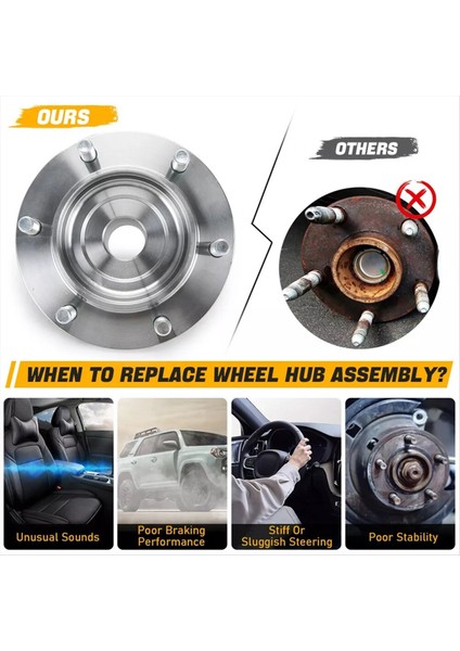 4pcs Ön Tekerlek Taşıma Göbek Seti Seti Toyota 4 Runner Için 2WD Sequoia WH5170112W NT517011 (Yurt Dışından) fırsatları