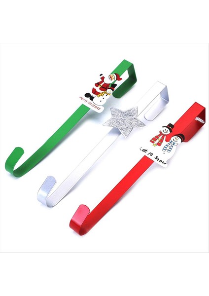 Noel Çelenk Askı Ön Kapı, Metal Çelenk Kanca Askıları Noel Çelenk Asma Kanca Kapı Askısı Kancası (Yurt Dışından)