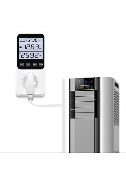 Ab Fişi Dijital Enerji Ölçer Wattmetre Soket Voltajı Güç Tüketimi AC230V 16A Elektrik Analizörü Monitör Test Cihazı (Yurt Dışından) indirimleri