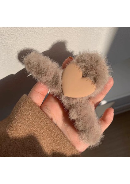 Sonbahar ve Kış Yay Peluş Çizik Klip Büyük Saç Tokası Kadın Yeni Sevimli Başın Arkası Kıdemli Anlamda Köpekbalığı Klip (Yurt Dışından)