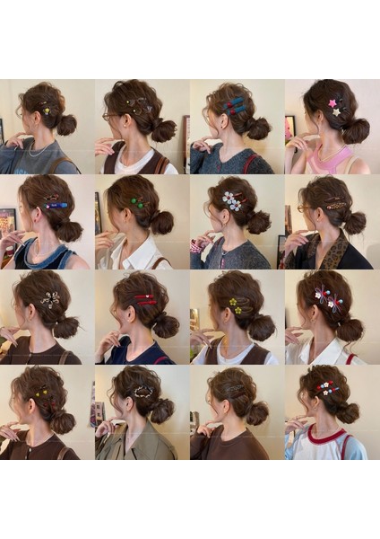 Metal Niş Tasarım Sonbahar ve Kış Klip Kız Sevimli Ins Saç Tokası Çocuk Saç Kartı (Yurt Dışından) fırsatları